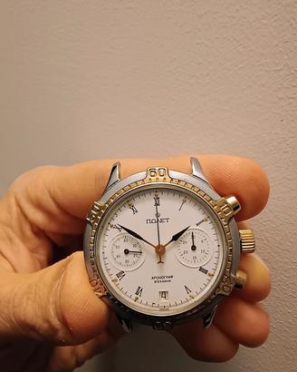Orologio cronografo Polijot russo sovietico