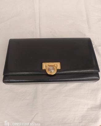 borsa in pelle nera 