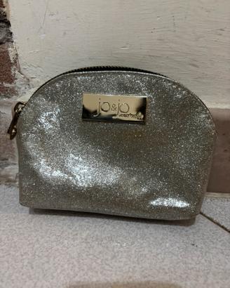 Pochette argento brillantinata