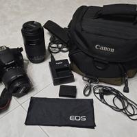 Canon EOS1200D Obiettivo 18-55 mm + 55-250mm
