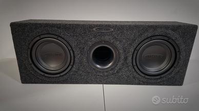 Box Subwoofer reflex Arc Audio doppio 10" 25cm