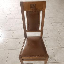 Sedie in legno / pelle