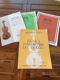 Vari libri Ševčík violino