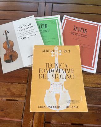Vari libri Ševčík violino