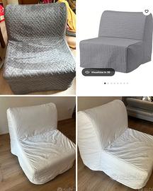 poltrona letto come nuova 80€ l'una  2 colori