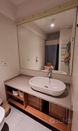MOBILE BAGNO + LAVABO+SPECCHIO  144x50x50