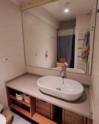 MOBILE BAGNO + LAVABO+SPECCHIO  144x50x50