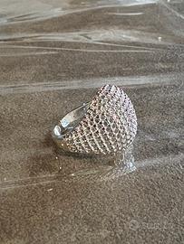 Anello in argento stile pave’