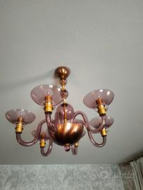 Lampadario vetro di Murano 