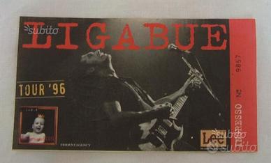 Biglietto Concerto Ligabue 1996 da collezione