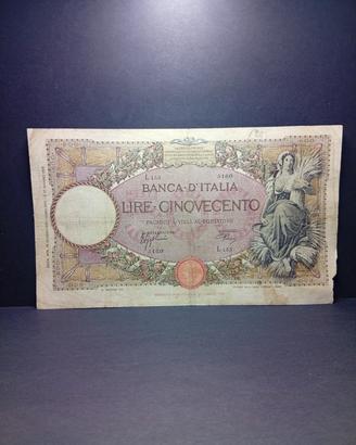 500 lire Mietitrice del 1939 in MB/MB+
