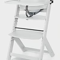 KikkaBoo NORDY Seggiolone in Legno Bianco 