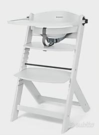 KikkaBoo NORDY Seggiolone in Legno Bianco 