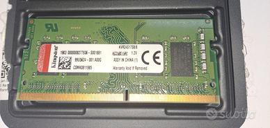 RAM Kingston 8GB DDR4 2400MHz (KVR24S17S8/8)