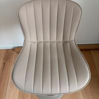 Set 2 Sgabelli similpelle beige - NUOVI IMBALLATI