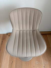 Set 2 Sgabelli similpelle beige - NUOVI IMBALLATI