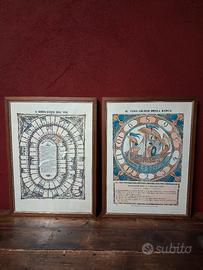 Coppia Stampe Vintage