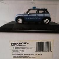 modellino mini cooper polizia