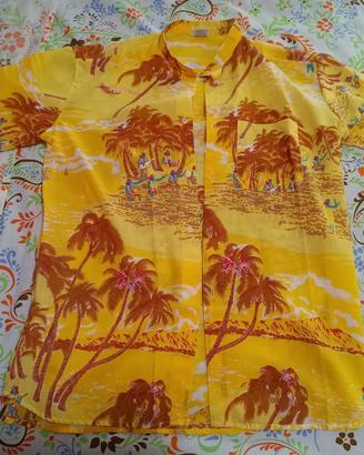 Camicia Camicia Hawaiana Cotone e poliestere - L