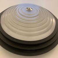 Lampada anni '80 Fontana Arte vetro metallo (nr5)