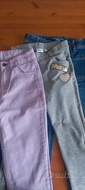 pantaloni bambina 9-8-7 anni 