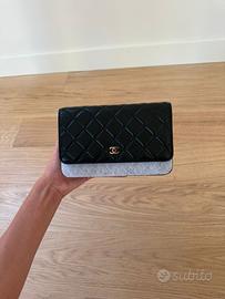 Chanel borsa tracolla pelle nera
