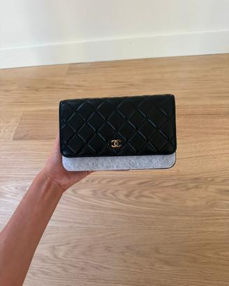 Chanel borsa tracolla pelle nera