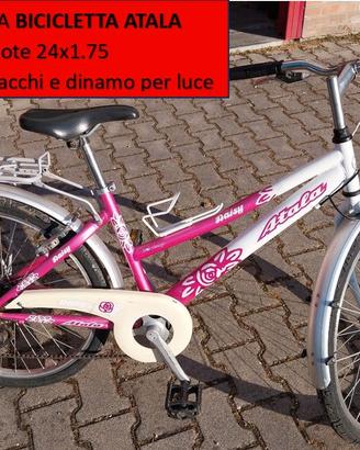 Bicicletta ragazza ruota 24 con cambio