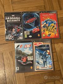 Lotto 5 Giochi PSP- Marvel, Ace Combat X
