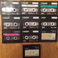 Cassette Dat nr.10 Basf e Sony audio digitale per