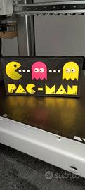 🕹️ Lampada LED Stile Arcade – Pac-Man Orizzontale