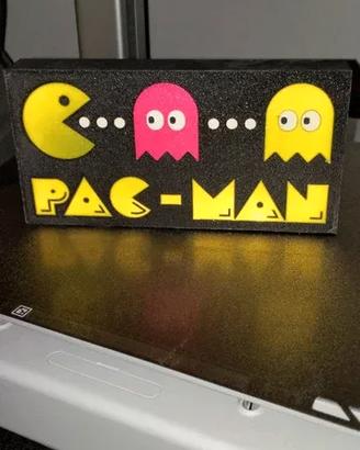 🕹️ Lampada LED Stile Arcade – Pac-Man Orizzontale