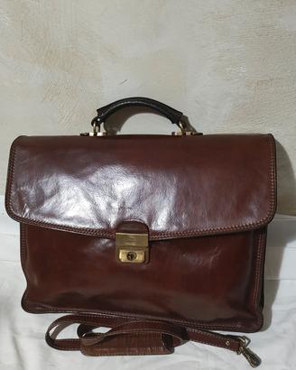 borsa da lavoro the bridge marrone in pelle 