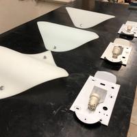 Lampade applique in vetro/metallo