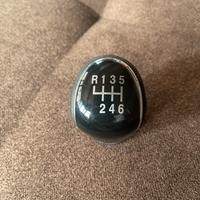 Pomello cambio in pelle 6 marce + R