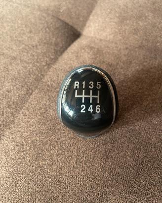 Pomello cambio in pelle 6 marce + R