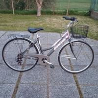 bicicletta donna con cestino e cambio 