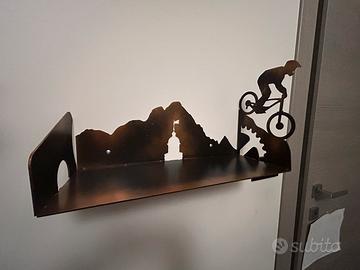 Mensola portalibri metallo bambini bici bike