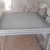 tavolo cristallo allungabile