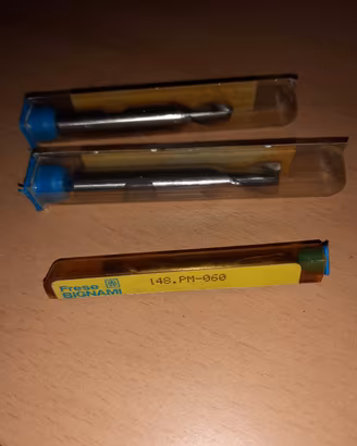 3 frese con scalanatura nuove