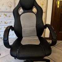 SONGMICS Sedia da Ufficio Girevole, Altezza Regola