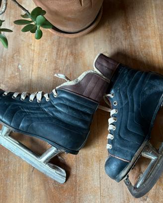Pattini da ghiaccio in pelle Dolomite Vintage