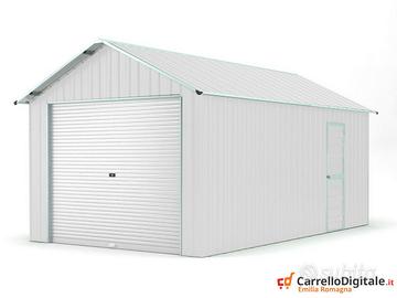 Capanno container box 360x762cm serranda bianco