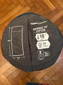 Sacco a pelo decsthlone 10 gradi 200in 80 cm