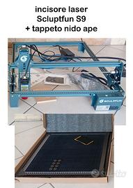 macchina taglio laser Scluptfun S9 + tappetto ape