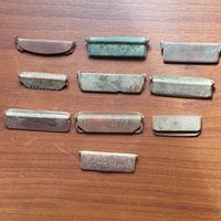 Lotto di 10 fibbie vintage da collezione