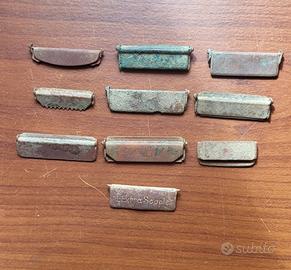 Lotto di 10 fibbie vintage da collezione
