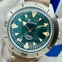 Super Squale Big Arrows Green leather - Nuovo