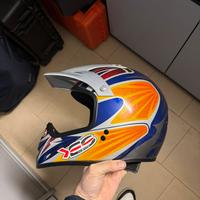 Casco cross replica Joel smeth con visiera grigia