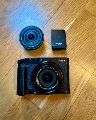 📸 Kit Fujifilm X-E4 + 18mm + 27mm + Flash (A++)